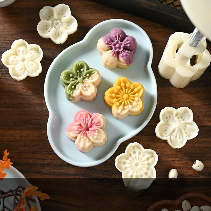 Ready Cetakan Kue Bulan 50Gr/Cetakan Mooncake 50Gr/ Mooncake Mold 50Gr Cetakan Kue Cetakan Kue Soes