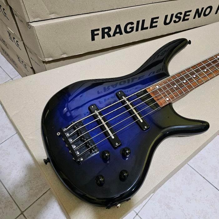 Gitar bass ibanez SDGR 5 string blue new