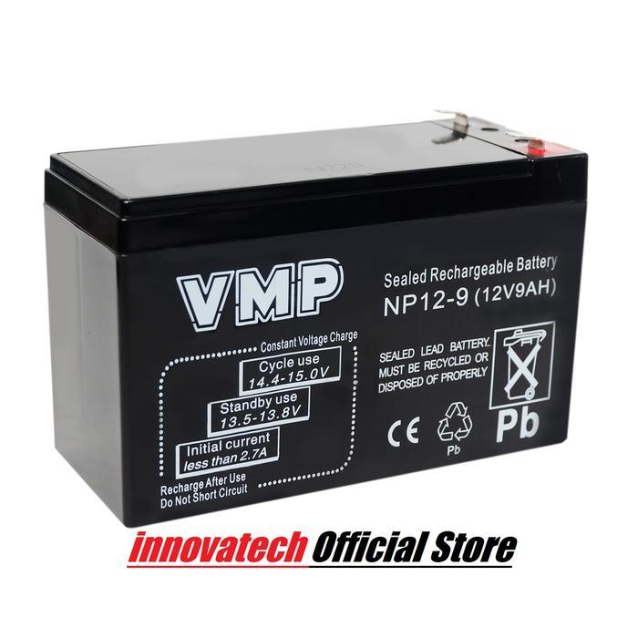 Terbaru Best Quality 100% Original Vmp Battery Np12-9 Np129 12Volt 9Ah 9Ampere