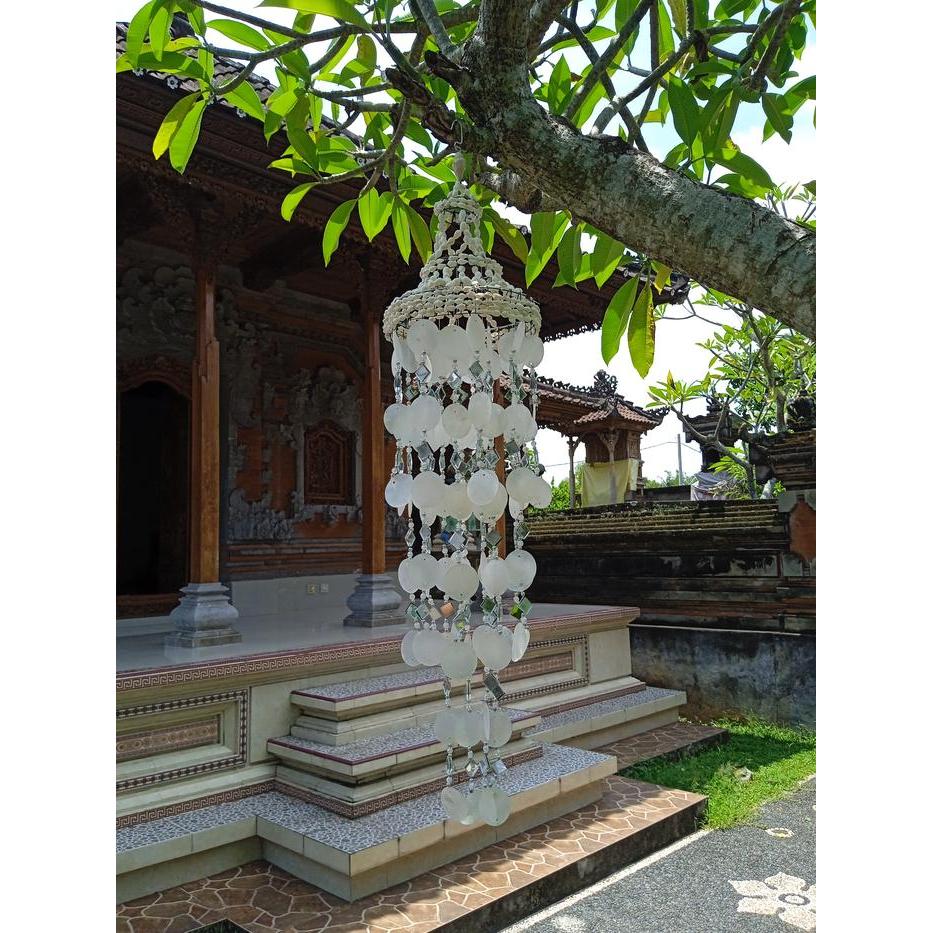 Lonceng Kerang Simping Lonceng Angin Wind Chimes Unik Elegant Dekorasi Souvenir Khas Bali