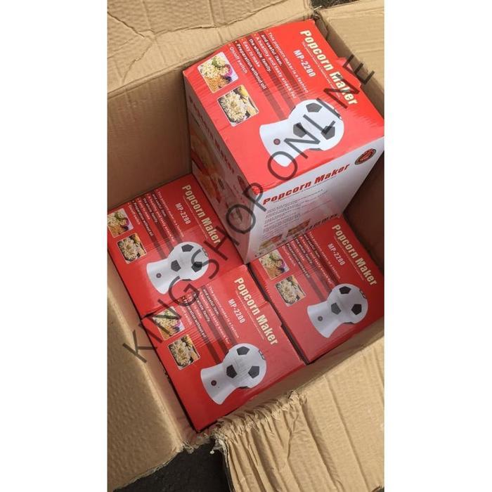 Popcorn Maker Football Mesin Popcorn / Mesin Pembuat Popcorn Oil Free