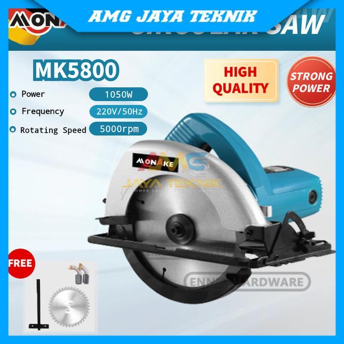 MONAKE Mesin Circular Saw / Mesin Gergaji / Mesin Potong kayu MK 5800
