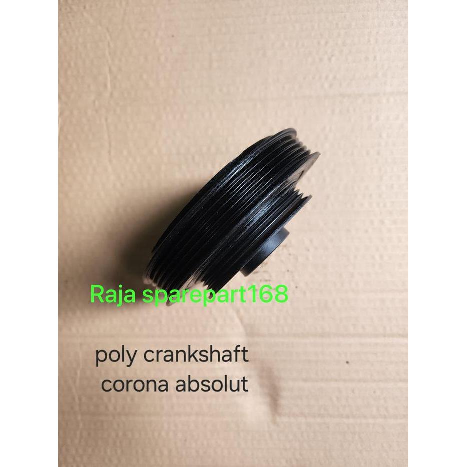 poly pulley poli crankshaft kruk krek as toyota corona absolute 3S 4S newss