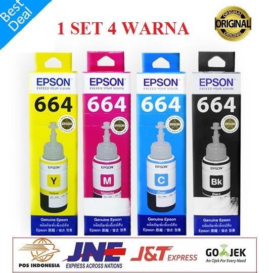 Satu SET Tinta Printer Epson 664 T664 L Series