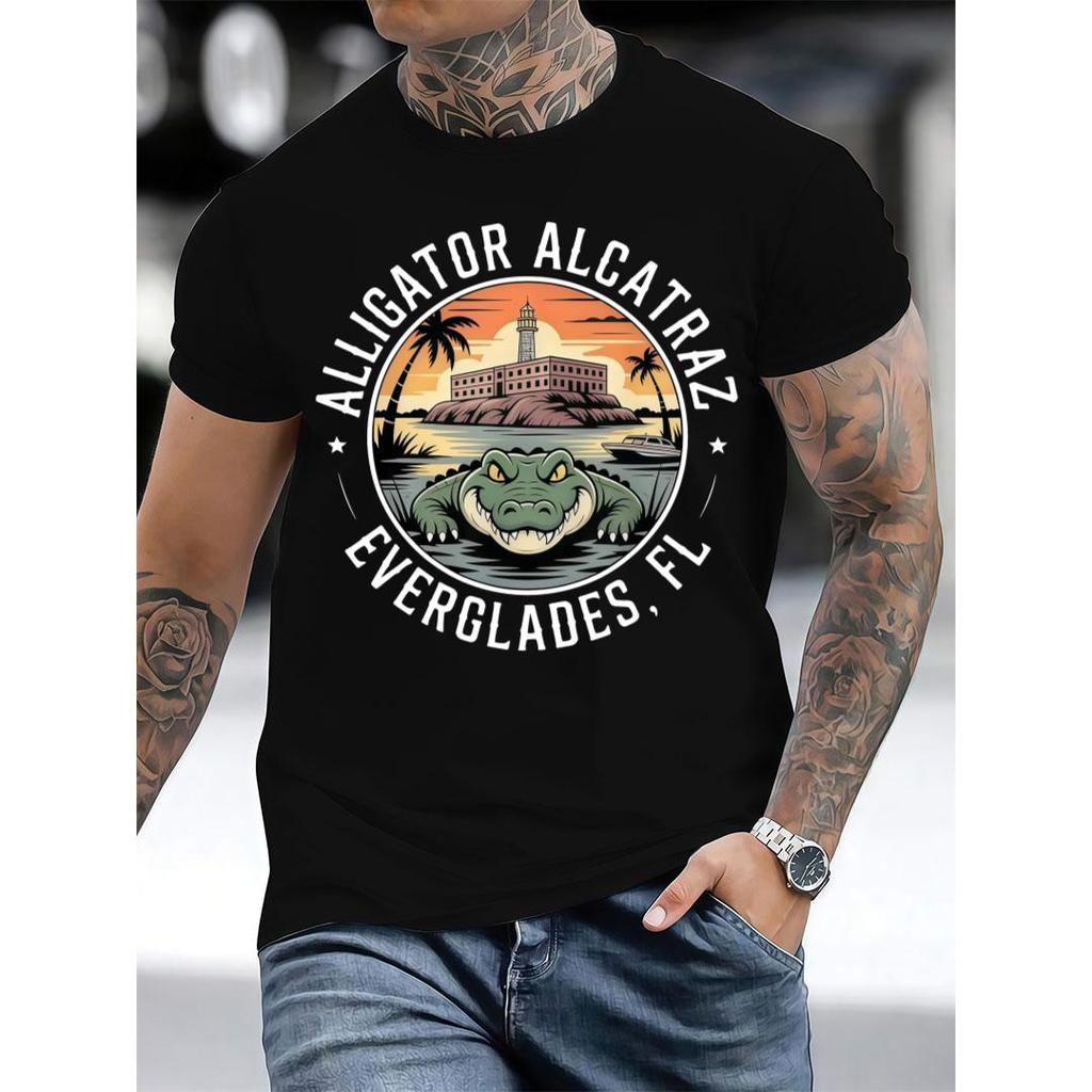 Alligator Alcatraz T-Shirt Swamp Humor Gift for Men & Women