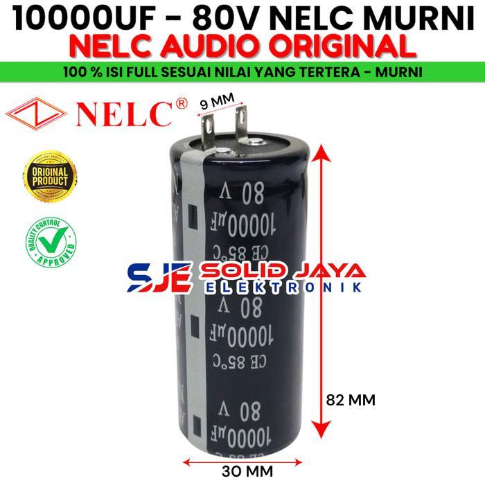 Capasitor Elko 10000 Uf 80 V Nelc Murni Asli Elco Nelc 10000Uf 80V Elko Capasitor Kapasitor 10000Uf