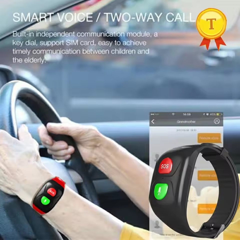 4G Elderly GPS Watch GPS Tracking Wristband Bracelet Emergency Alarm SOS Button GPS Tracking Heart