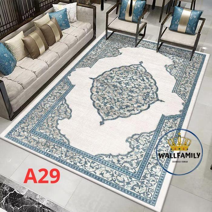 Karpet Lantai Eropa Import Polyester Motif