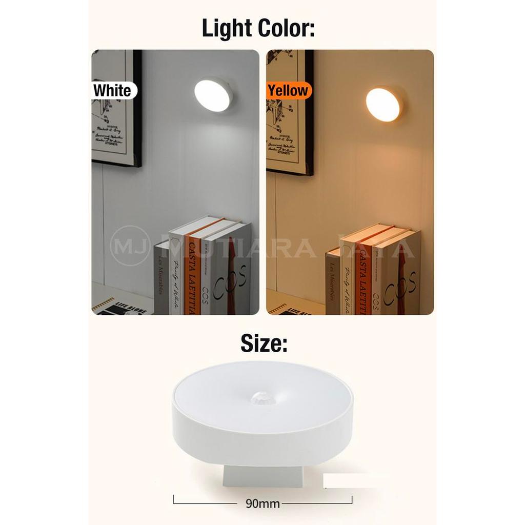 Philips - Lampu Tidur Sensor Gerak Otomatis Lemari Magnet Tempel Portable