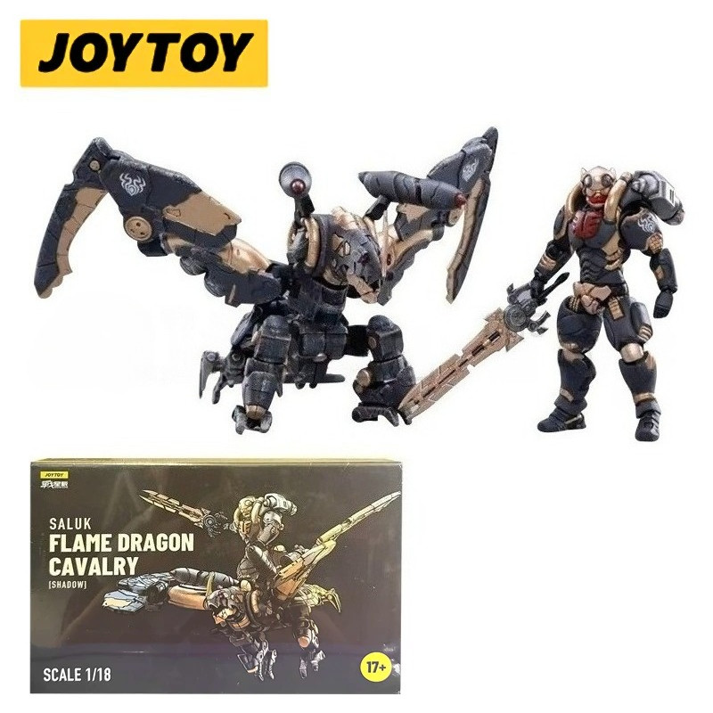 JOYTOY 1/18 Action Figure Transformation Mecha Saluk Flame Dragon Cavalry Shadow Anime Model Toy