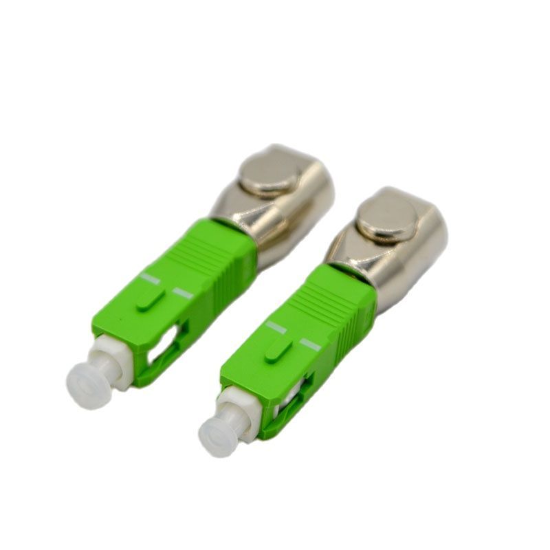 NEW Optical Fiber Adapter Connector SC/UPC Circular Bare Fiber Flange Temporary  OTDR Test Coupler F
