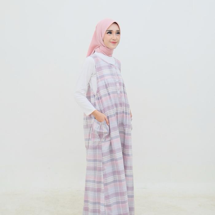 Gamis Katun Triset/ Midi Dress/ Overall/ Gamis Muslim Katun Triset / By Alfia Terlaris