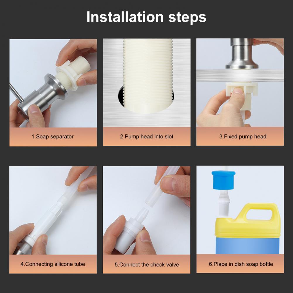 Built-in Sink Soap Dispenser Stainless Steel Soap Dispenser Stainless Steel Sink Soap Dispenser with