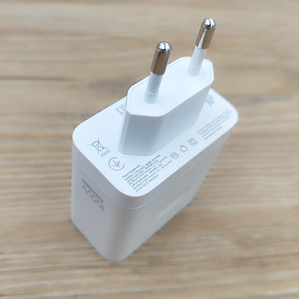 Realme 100W SuperVOOC EU Charger Fast Charging Power Adapter 10A USB C Cable For RealMe GT7 6 5 Neo