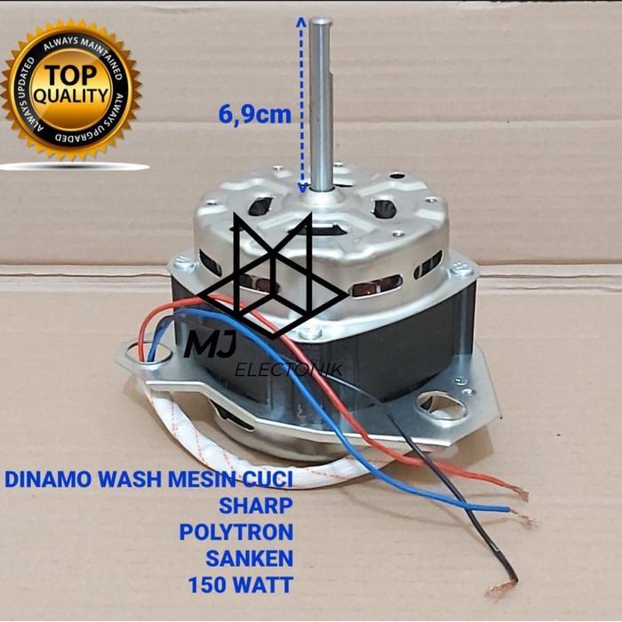 Dinamo Pencuci Mesin Cuci Sharp / Motor Wash Polytron /Sanken 150 Watt