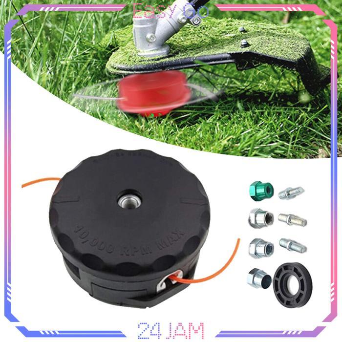 1set Kepala Senar Mesin Potong Rumput Trimer Head Mesin Potong Rumput Tali Mesin Pemotong Rumput