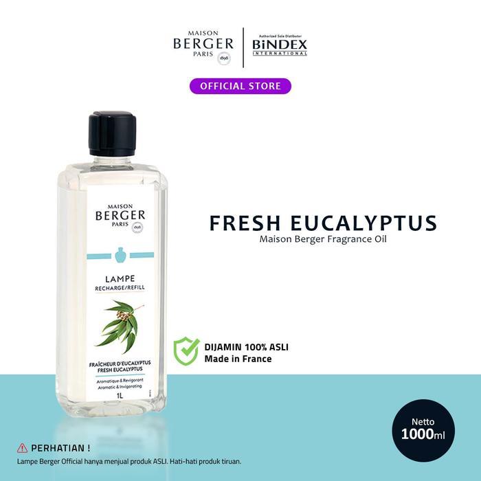 Refill Diffuser Eucalyptus 1L Fragrance Oil Maison Berger / Lampe Berger (Oil Aroma Terapi Kayu