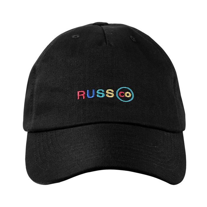 Russ Hat/Cap Topi Pria Rainbow Black Baseball Cap Hat