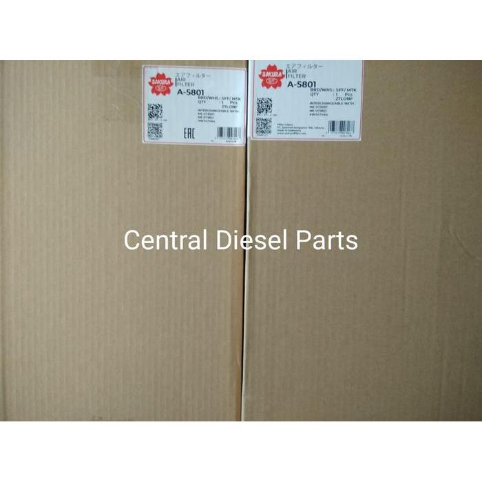 Filter Udara / Air Filter Fuso 6D16T 6D17 6M60-T A-5801 A5801 Sakura