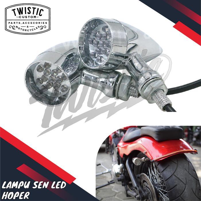 Lampu Sen Sein Led Hoper Motor Chopper Bobber W175 Benelli Universal