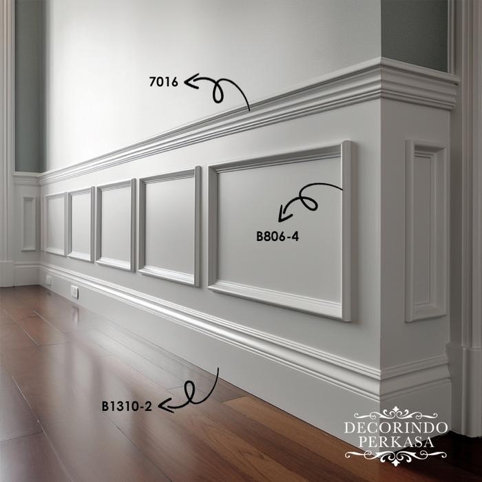 List Wall Moulding PVC Ukiran Dinding 2,4 Meter