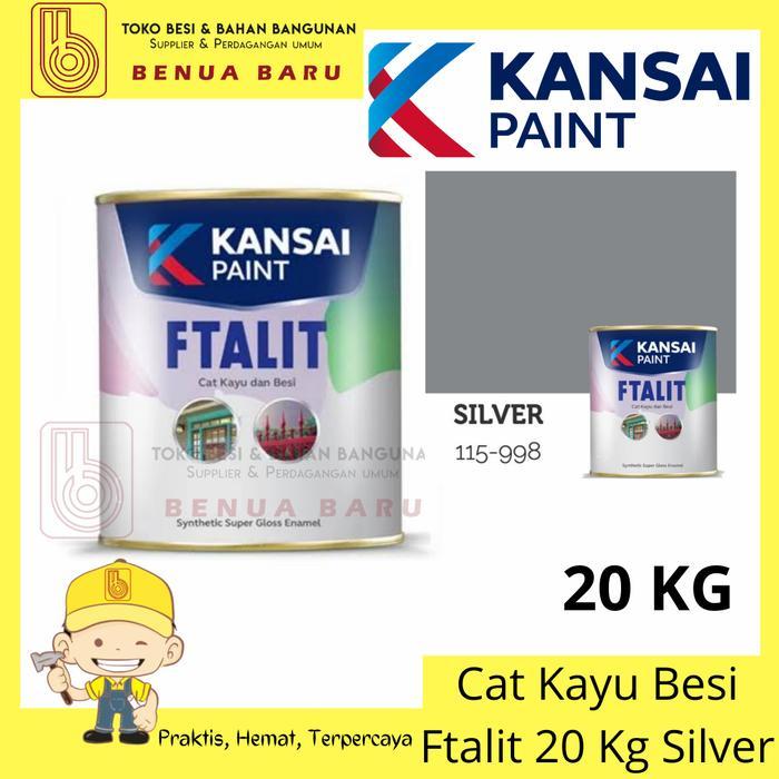 Cat Ftalit 20 kg Silver / Cat kayu dan besi Ftalit 20 kg Silver