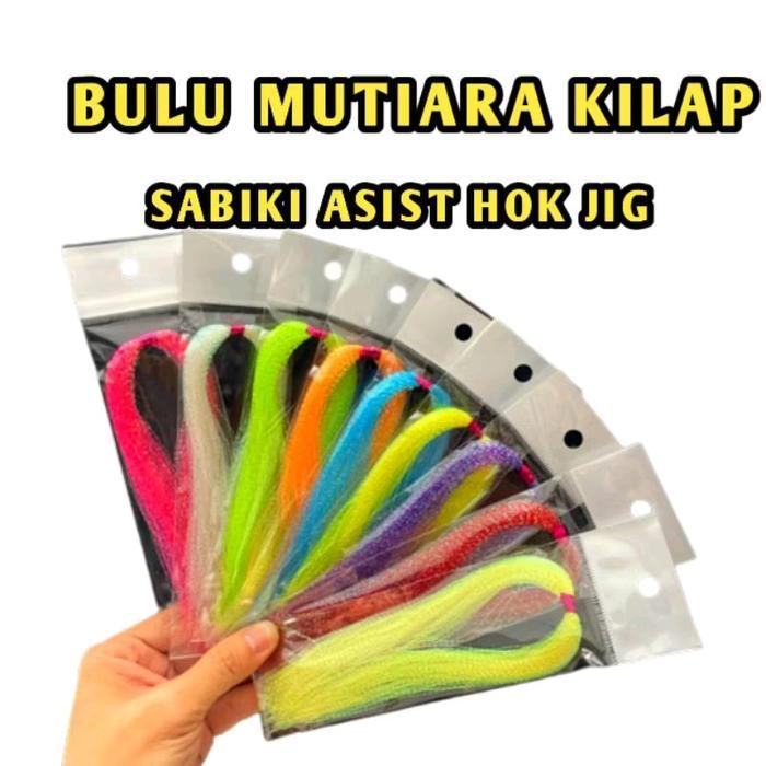 Bulu mutiara assist hook bulu pancing bulu mutiara bulu umpan pancing bulu sabiki bulu sutra