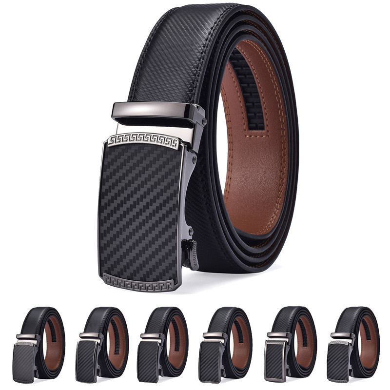 Men's Belt,Ratchet Belt Dress with Premium Leather,Slide Belt with Easier Adjustable Automatic