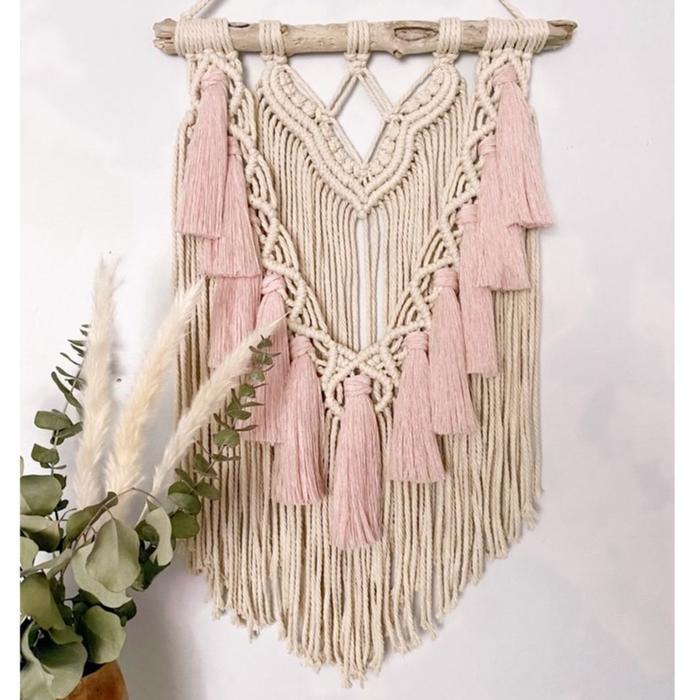 PREMIUM MACRAME Hiasan dinding macrame rumbai macrame wall hanging aesthetic HIASAN DINDING TALI
