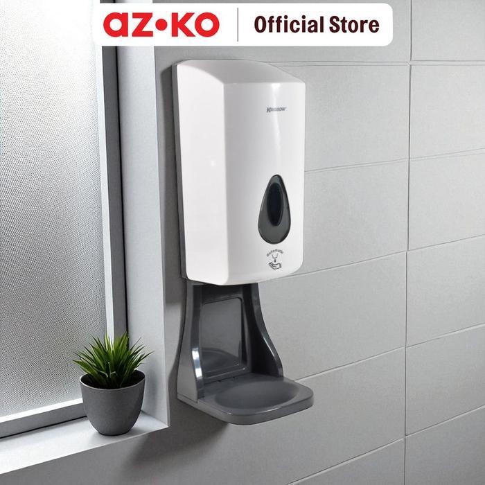 AZKO Krisbow 1 ltr Dispenser Sabun Cair Otomatis Dengan Base Liquid Soap Container Tabung Tempat