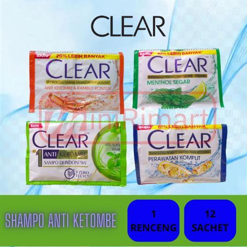 shampo clear/shampo clear renceng /shampo sachet
