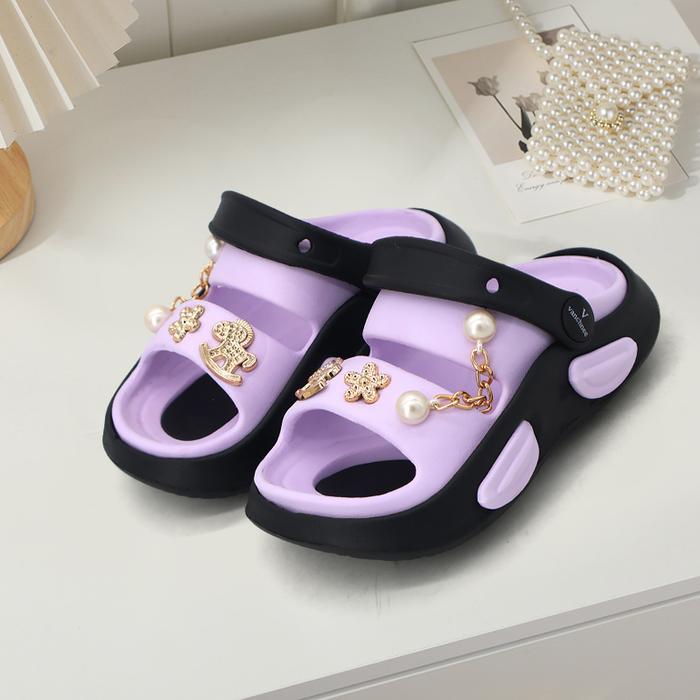 TEFANSY Sandal Anak Warna-Warni Sepatu Sandal Anak Perempuan & Laki-Laki Karet Jelly Anti Slip