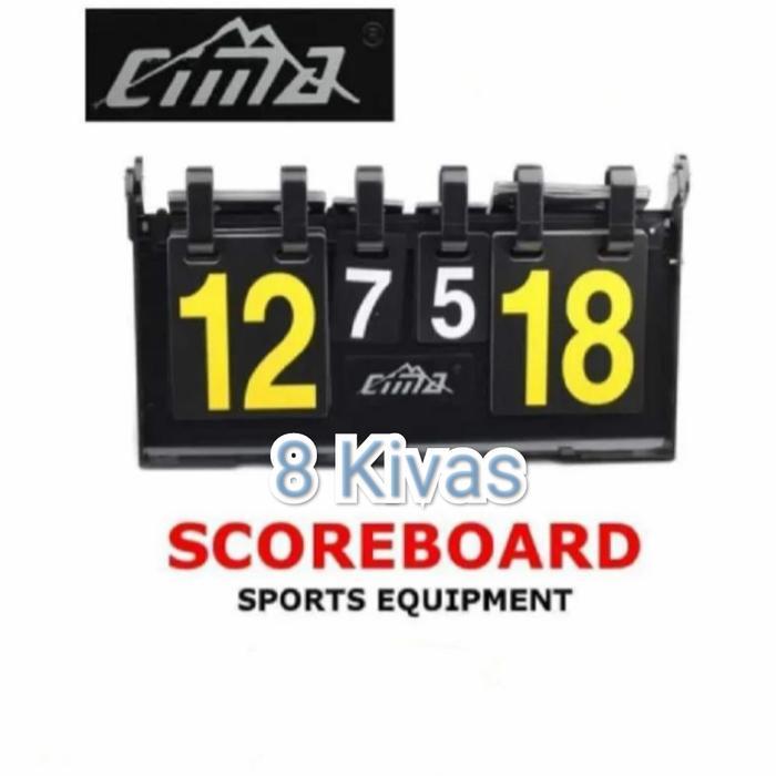 BISA GRAB Papan Score badminton / Score board futsal, tenis, sepakbola
