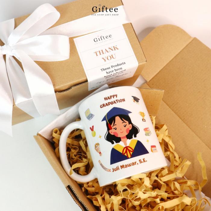 HAMPERS MUG GELAS CUSTOM DESIGN FOTO NAMA TULISAN MUKA LUCU NATAL WISUDA ULANG TAHUN