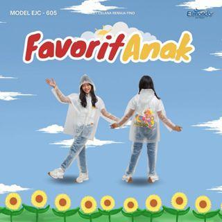 JAS HUJAN SETELAN REMAJA FINO 605 JAS HUJAN TRANSPARAN ELMONDO