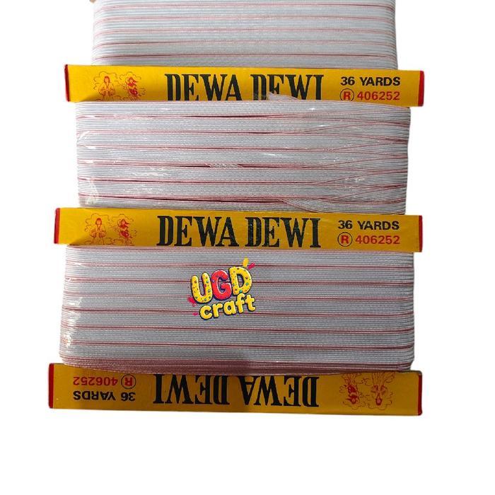 Elastis Dewa Dewi 0.8cm / Elastik 1 roll 36 yard