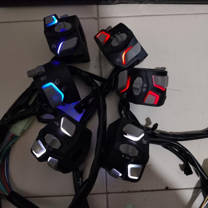 Menarik Saklar Motor Nyala Lampu Led Saklar Vietnam Vario Pcx Aerox Nmax Beat Gas Kabel Motorcycle