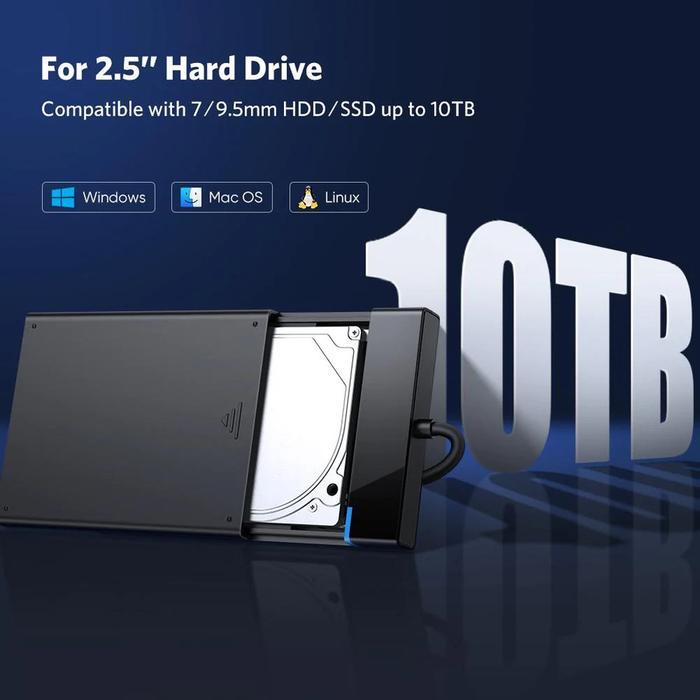 UGREEN Casing HDD SSD Enclosure Eksternal Hard Drive USB 3.0 2.5inch