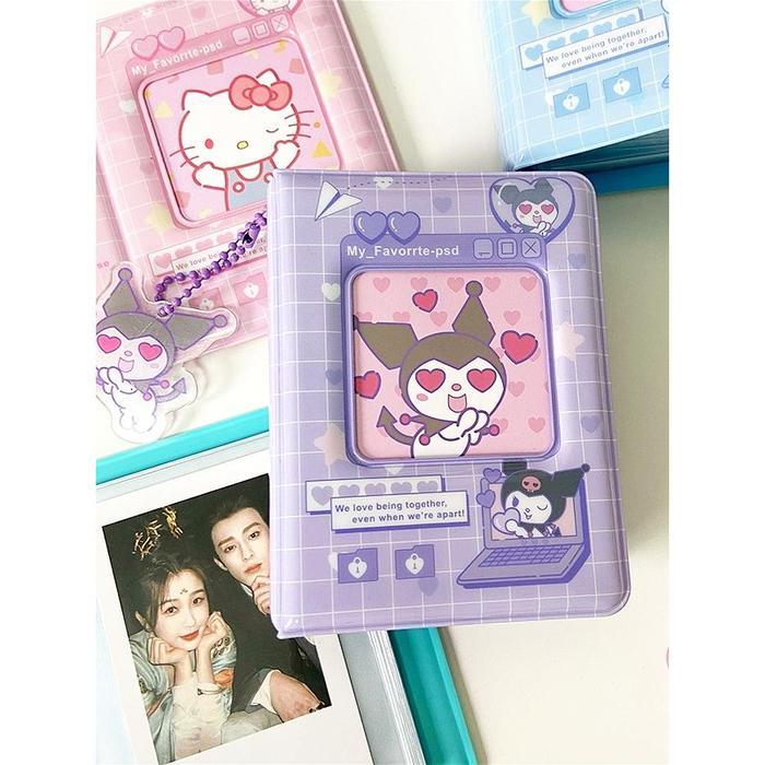 Kolbuk Photocard/Album Photo Polaroid Sanrio 3 Inci Lucu Tempat Photocard Sanrio Hello Kitty Album