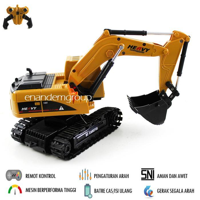 Mainan Mobil Remot Kontrol Rc Beko Excavator Sensor Tangan Batre Cas