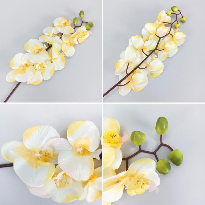 Bunga Anggrek Hias Tangkai Bunga Orchid Artificial Flower Bunga Hias Plastik Dekorasi Rumah Cantik