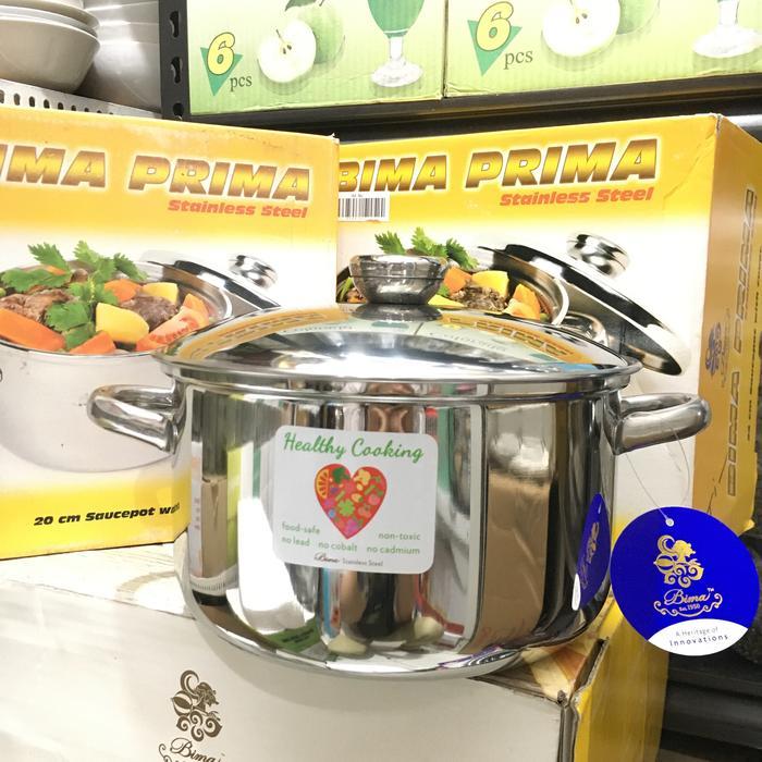 [Promo] Panci Bima 20 Cm Saucepot Prima Stainless Original