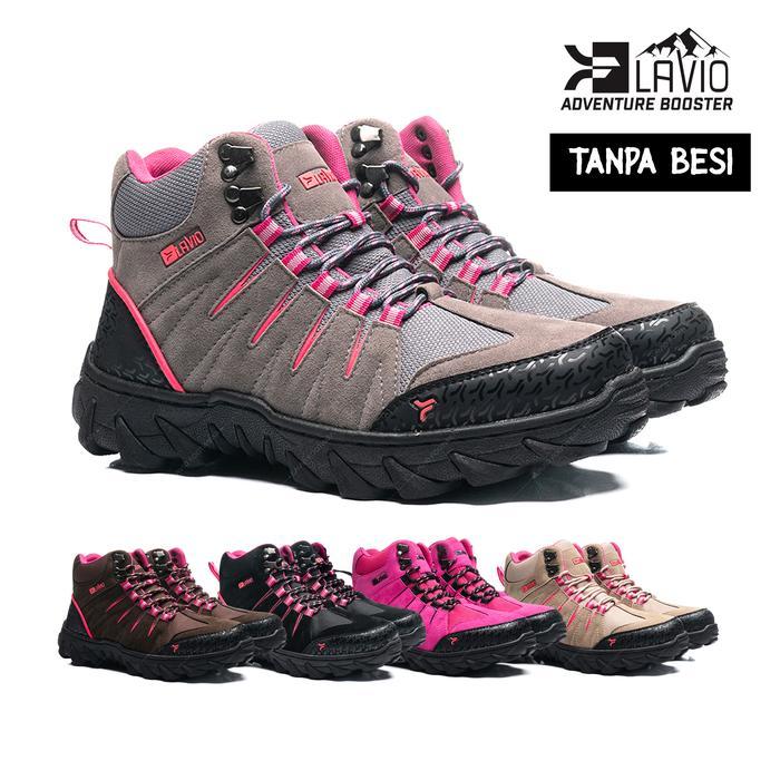 Eiger - Sepatu Hiking Sepatu Gunung Boots Pria Wanita Cewek Women Fast High Pink Original Terlaris