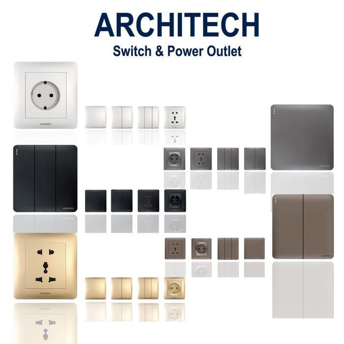 Saklar Gold / Saklar Architech Infinity / Saklar Lampu / Saklar Emas
