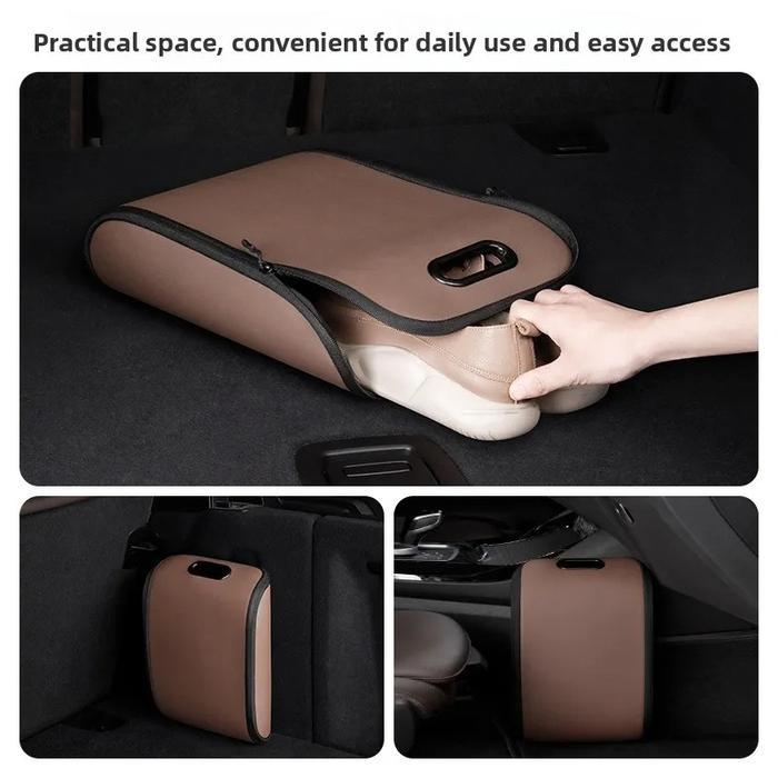Siap Kirim~ Car Co-pilot Shoe Storage Car Shoe Box Shoe Artifact in The Car Special Trunk Storage