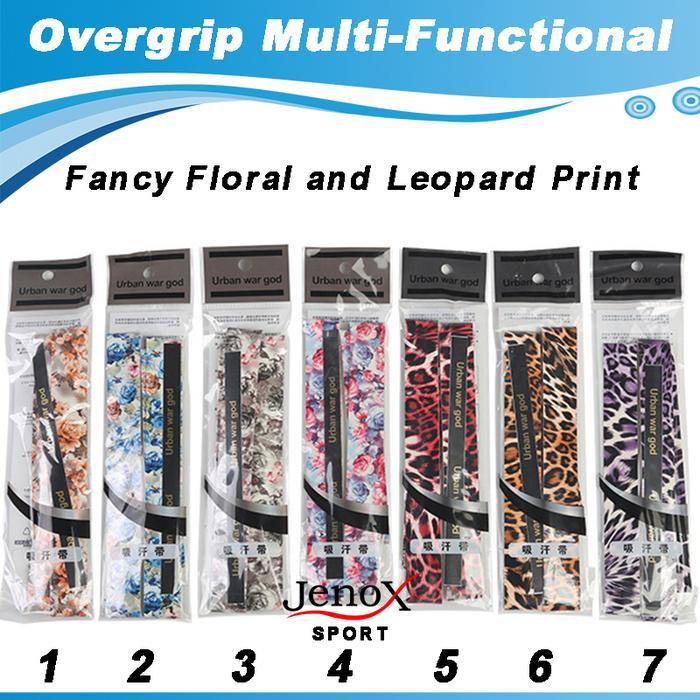 Over Grip Raket bercorak Macan dan BungaOverGrip Raket Tenis PadelGrip Raket Badminton Grip alat