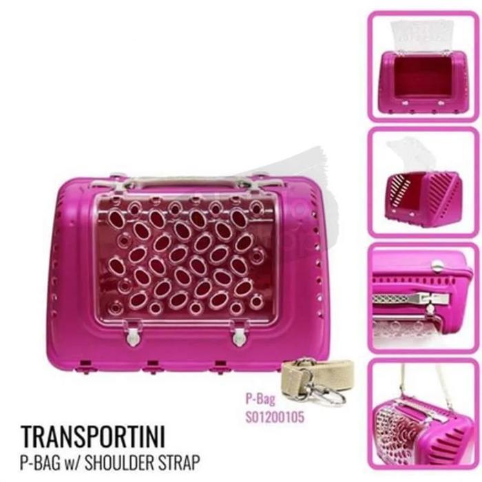 SUNNYPAWS MPS Transportini P-BAG with Shoulder Strap Tas Jinjing Anjing Kucing Hewan Pet Carrier