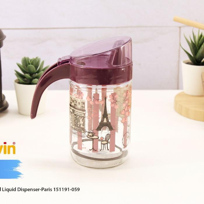 Herevin botol tempat minyak / liquid dispenser motif 660 cc