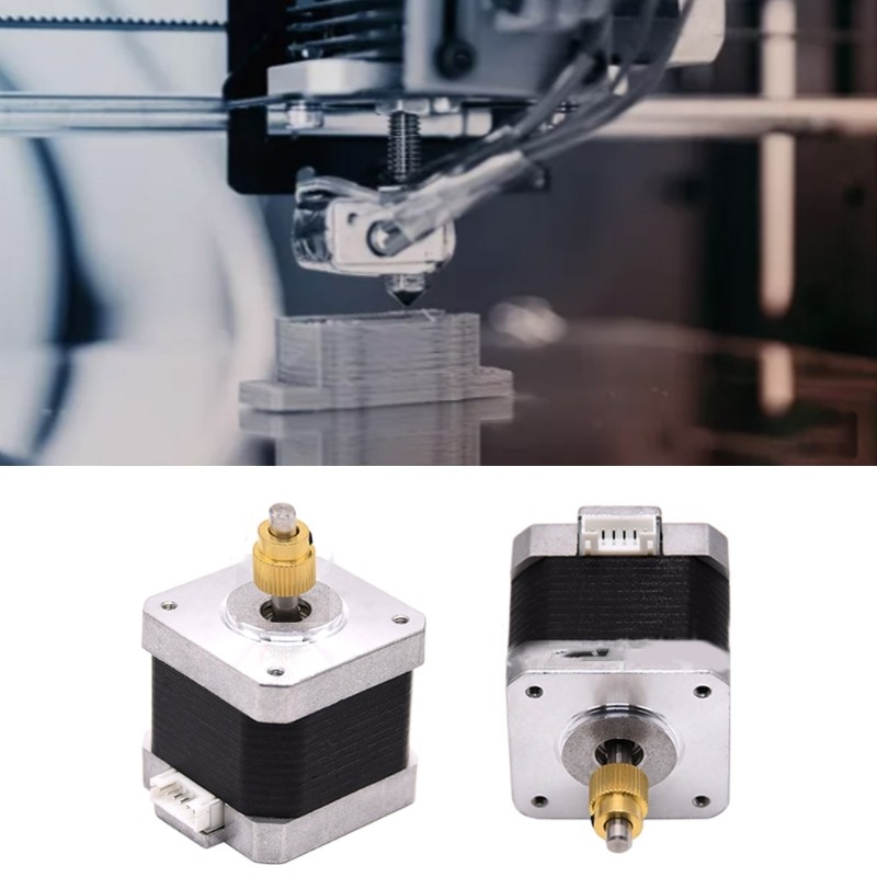 3D Printer Stepper Motor 42-40 with 40 Teeth Brass Extrusion Gear For Ender-3/Ender-3 Pro/Ender-5/CR