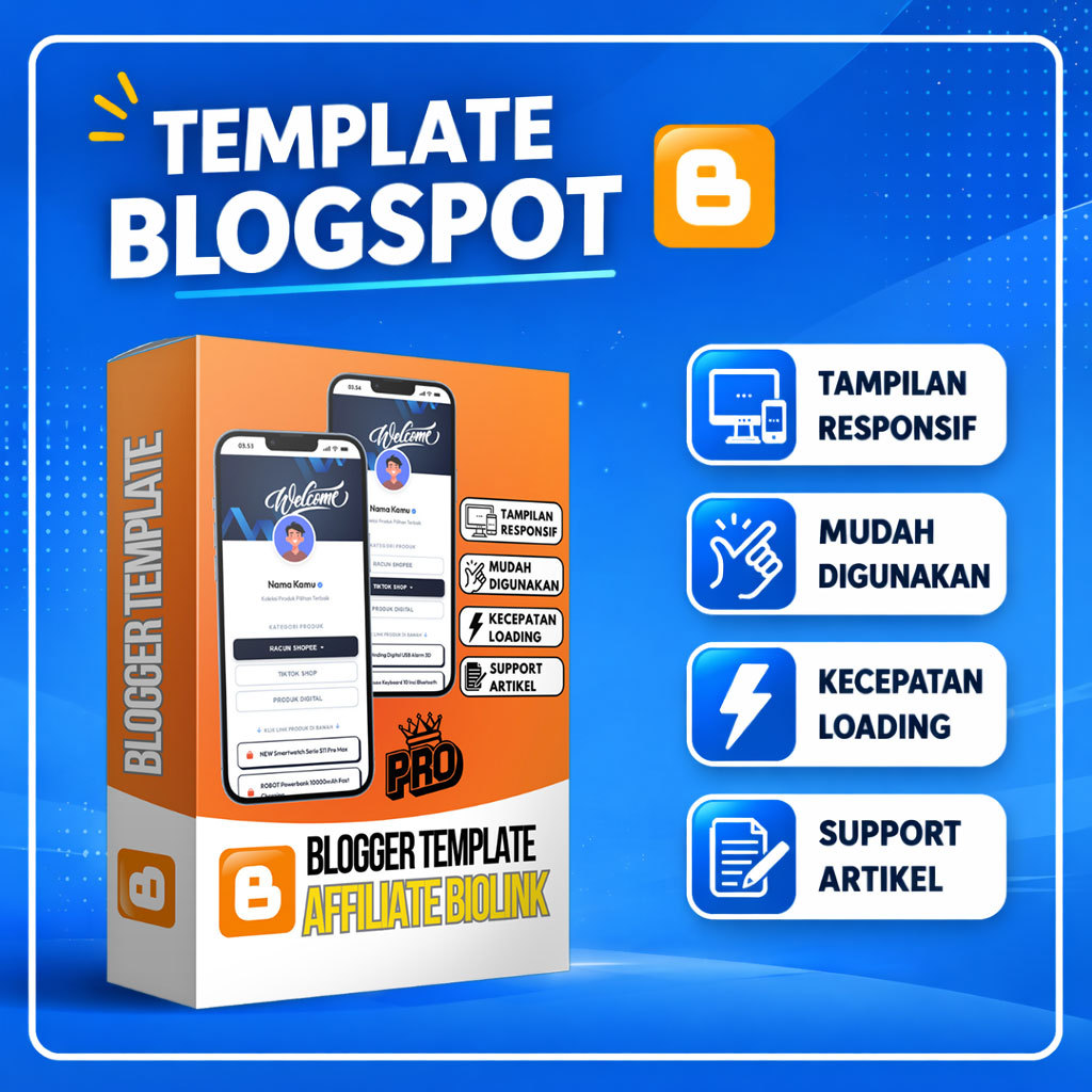 Template Blogspot Biolink Affiliate PRO